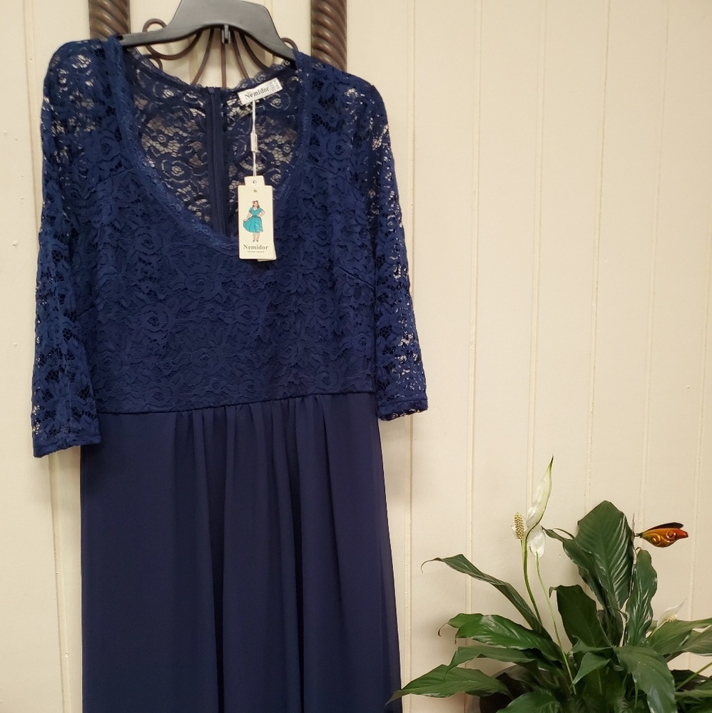 Blue maxi dress